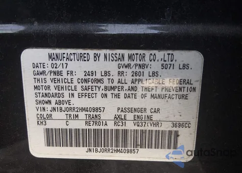 2017 Infiniti Qx50 z USA, uszkodzony, nr VIN JN1BJ0RR2HM409857